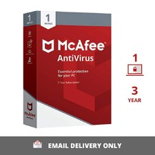 McAfee | Antivirus | 1 User | 3 Years | Email Delivery in 2 hours - no CD